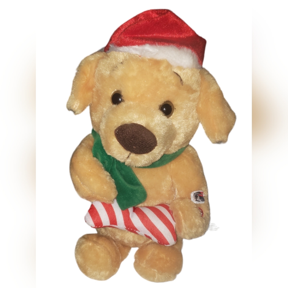 Enchanted Forest 12" Animated Plush Christmas Pup Sings Jingle Bells